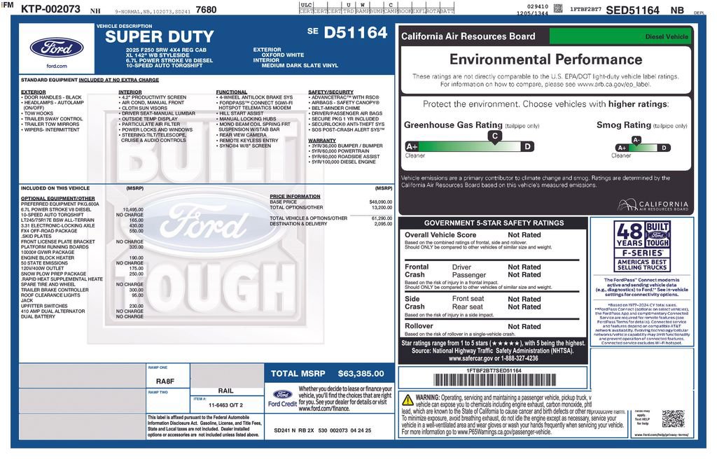 New 2025 Ford F250 XL w/ FX4 Off-Road Package AWD/4WD image 13