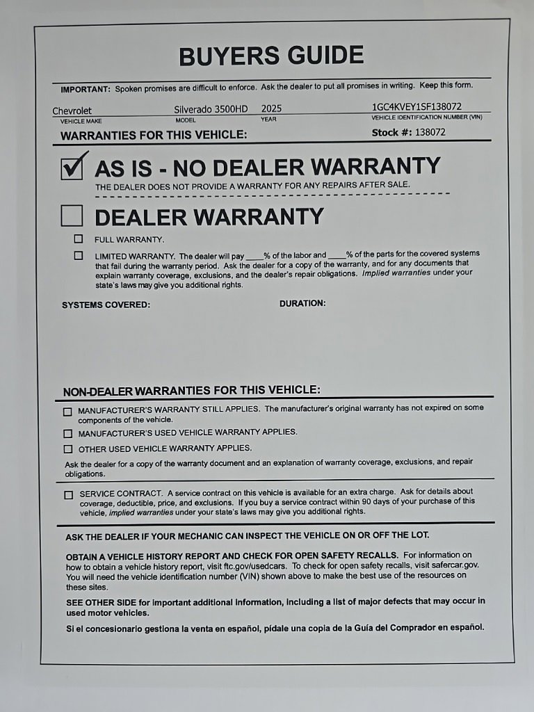 Used 2025 Chevrolet Silverado 3500 High Country w/ High Country Premium Package image 26