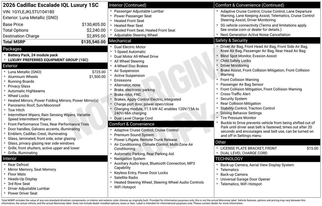 New 2026 Cadillac Escalade IQL Luxury AWD/4WD image 50