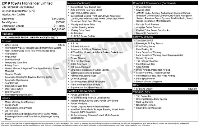 Used 2019 Toyota Highlander Limited image 10