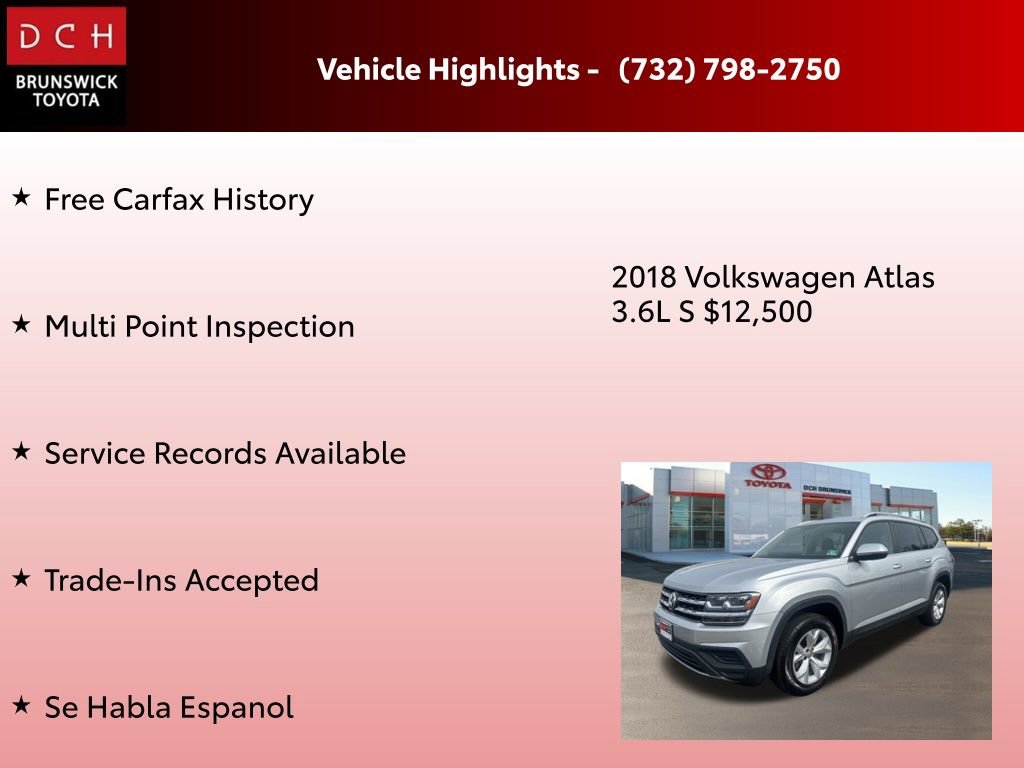 Used 2018 Volkswagen Atlas S image 4