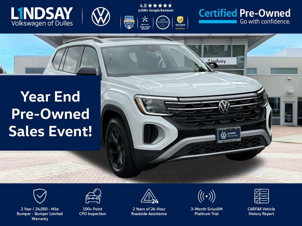 Certified 2025 Volkswagen Atlas Peak Edition SE