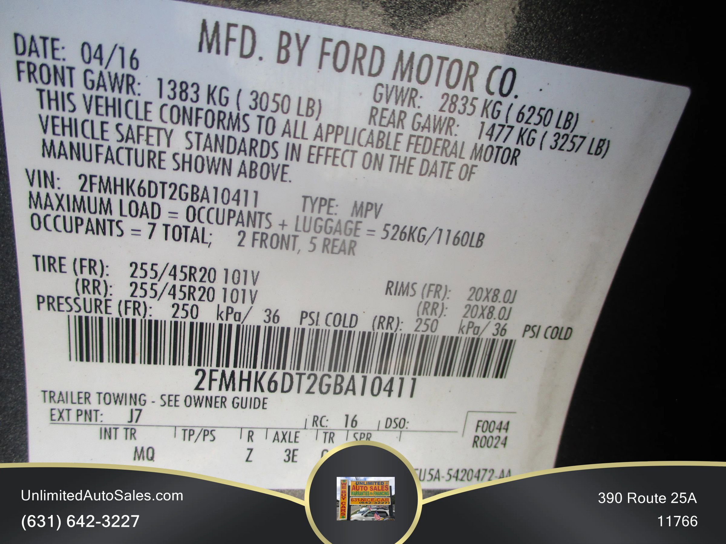 Used 2016 Ford Flex Limited w/ Equipment Group 302A AWD/4WD image 15