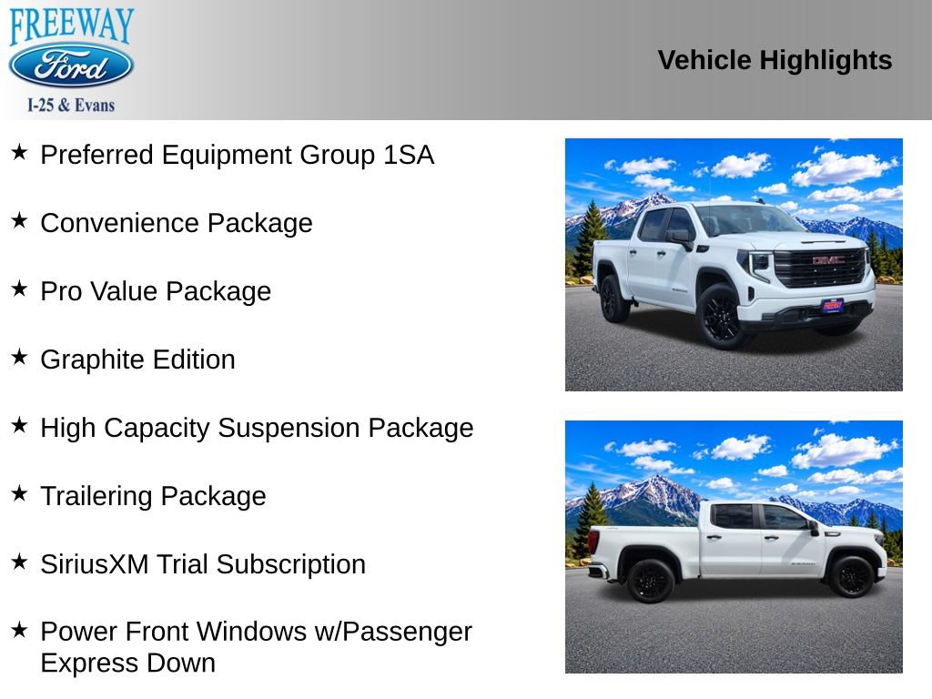 Used 2025 GMC Sierra 1500 Pro w/ Graphite Edition AWD/4WD image 2