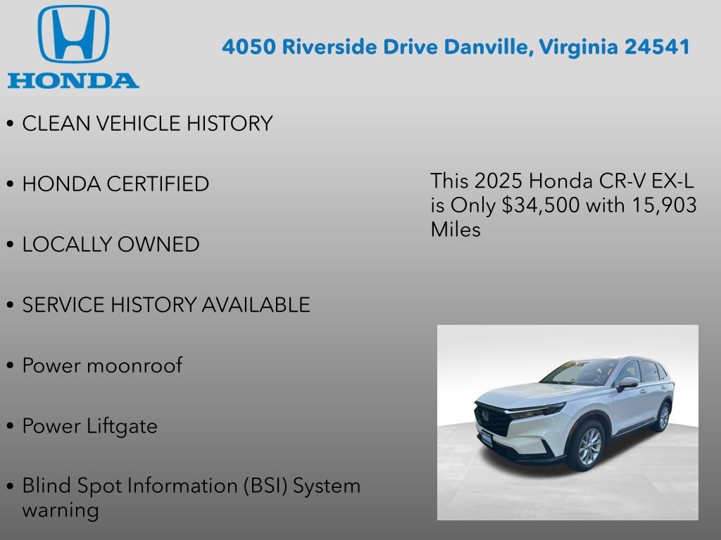 Certified 2025 Honda CR-V EX-L image 7