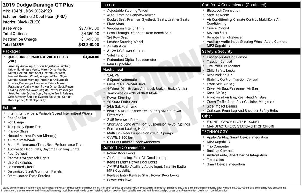 Used 2019 Dodge Durango GT AWD/4WD image 12