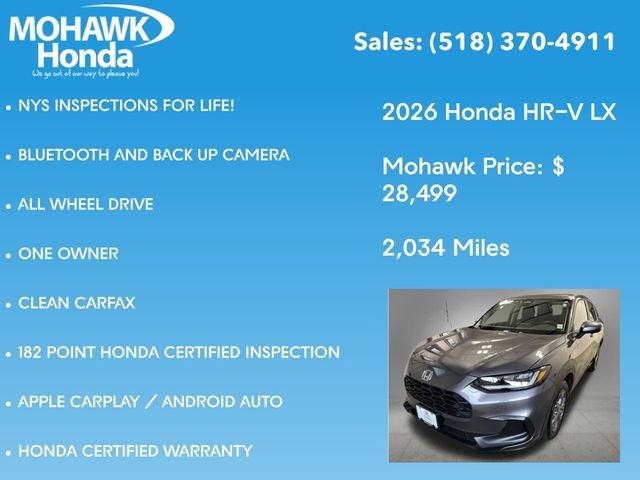 Certified 2026 Honda HR-V LX image 8