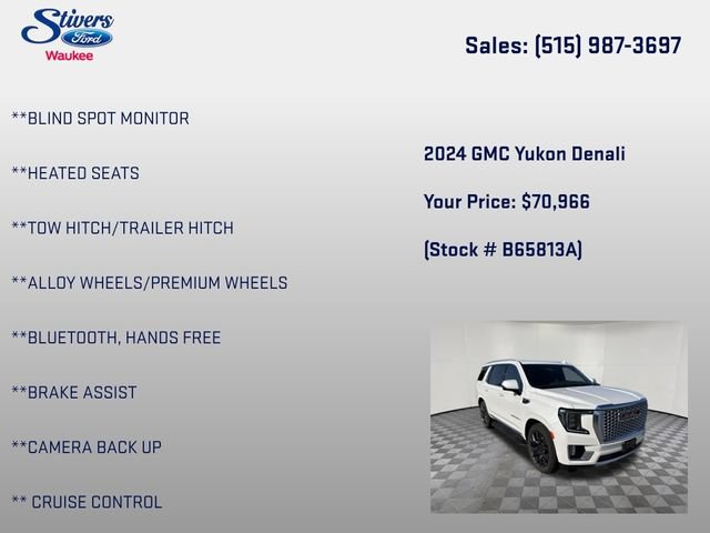 Used 2024 GMC Yukon Denali w/ Advanced Technology Package AWD/4WD image 16