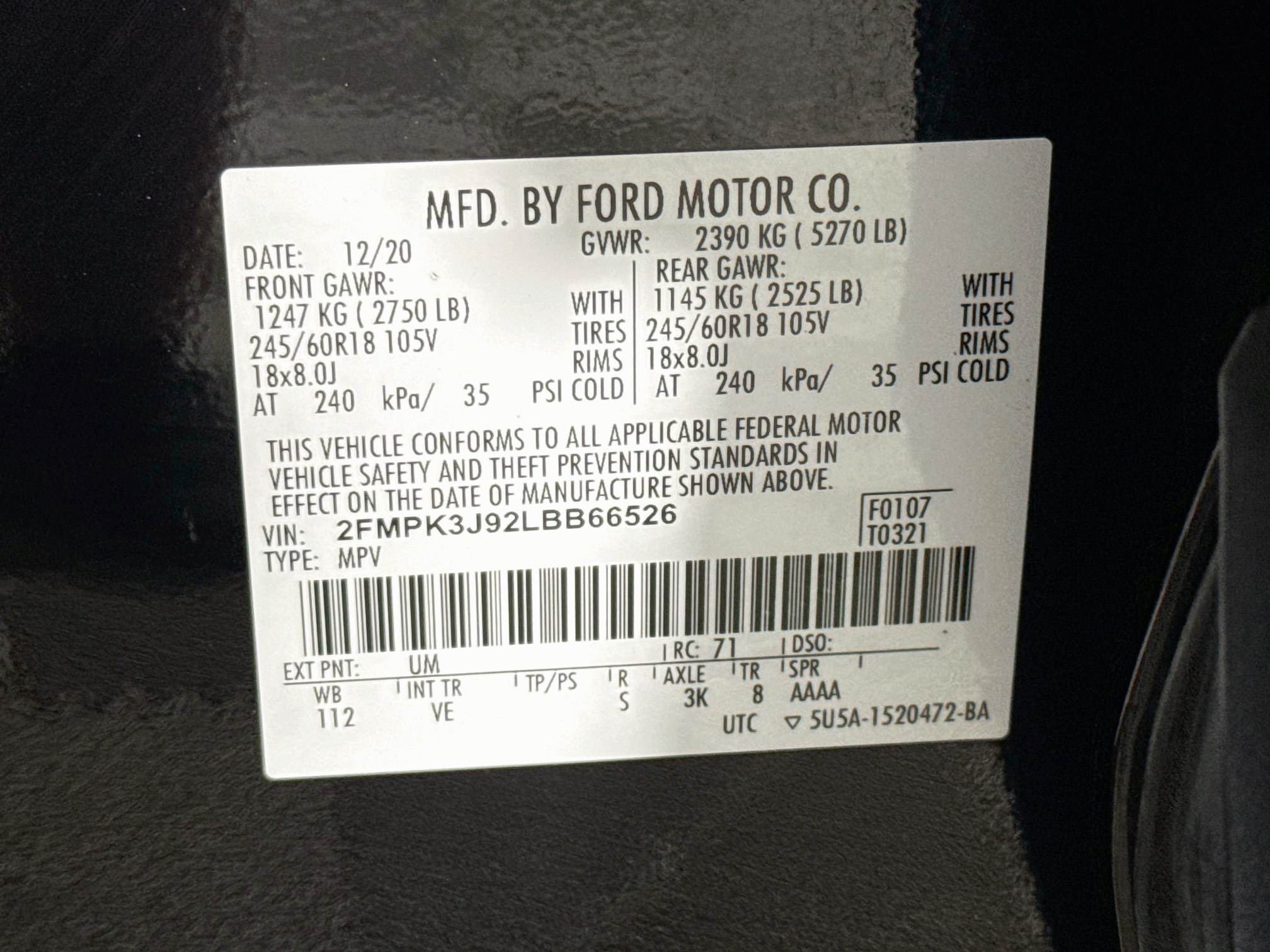 Used 2020 Ford Edge SEL w/ Convenience Package FWD image 40