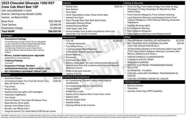 Used 2023 Chevrolet Silverado 1500 RST AWD/4WD image 6