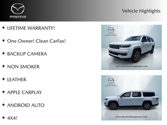 Used 2025 Jeep Wagoneer L 4WD w/ HD Trailer Tow Package image 2