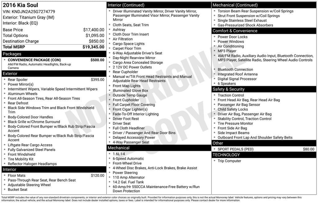 Used 2016 Kia Soul w/ Convenience Package image 11