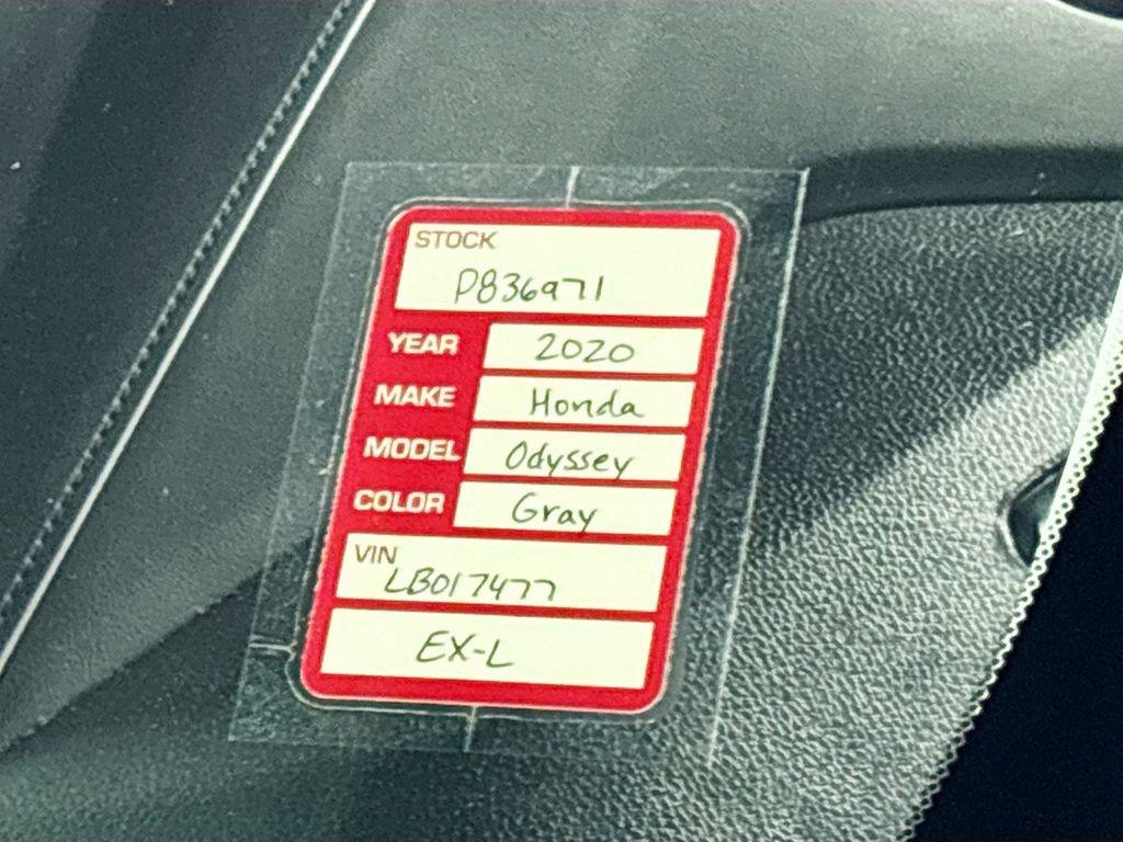 Certified 2020 Honda Odyssey EX-L image 25