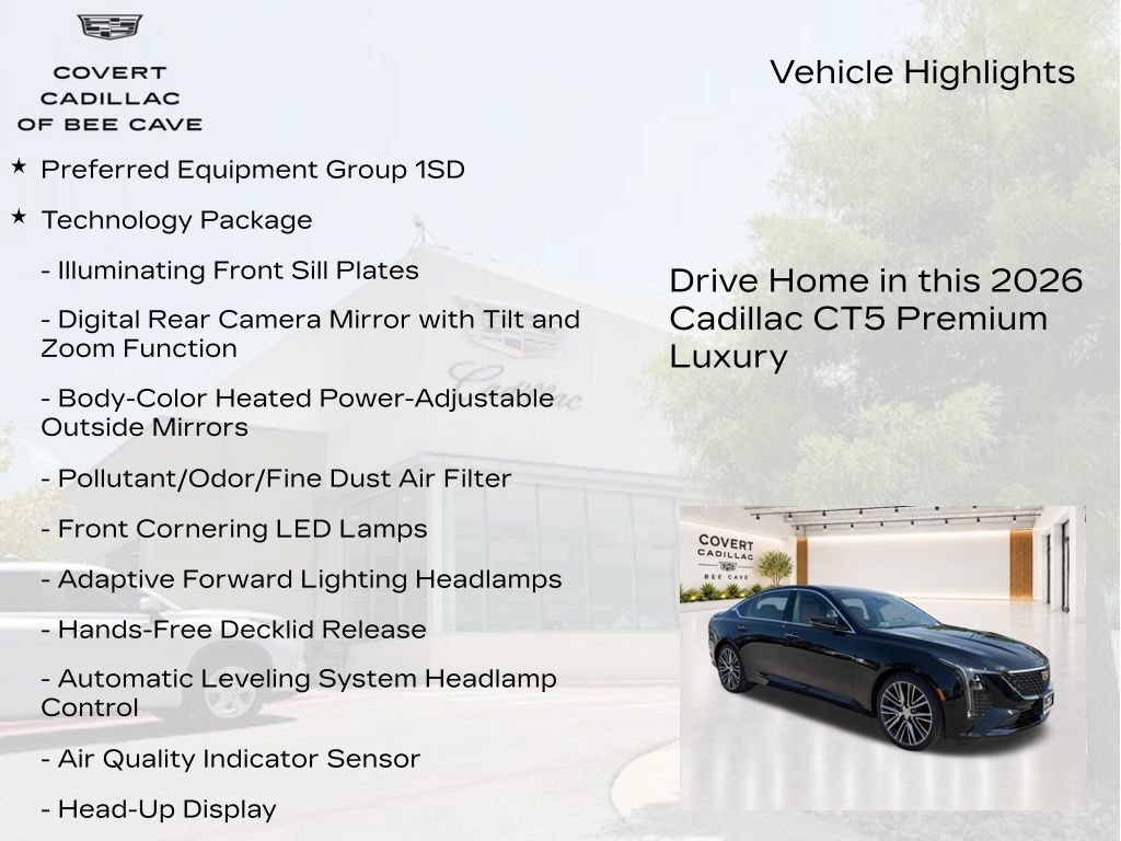 New 2026 Cadillac CT5 Premium Luxury w/ Platinum Package RWD image 6