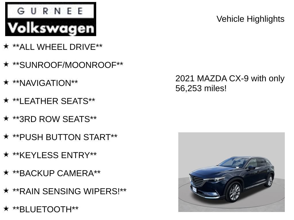 Used 2021 MAZDA CX-9 Grand Touring AWD/4WD image 7