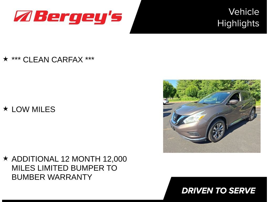 Used 2016 Nissan Murano S w/ Navigation Package AWD/4WD image 4