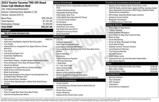 Used 2023 Toyota Tacoma TRD Off-Road image 33