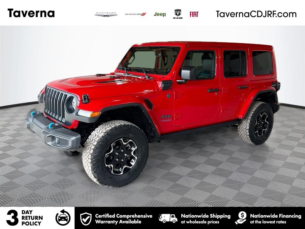 Used 2021 Jeep Wrangler Unlimited Rubicon 4xe w/ Cold Weather Group AWD/4WD image 1