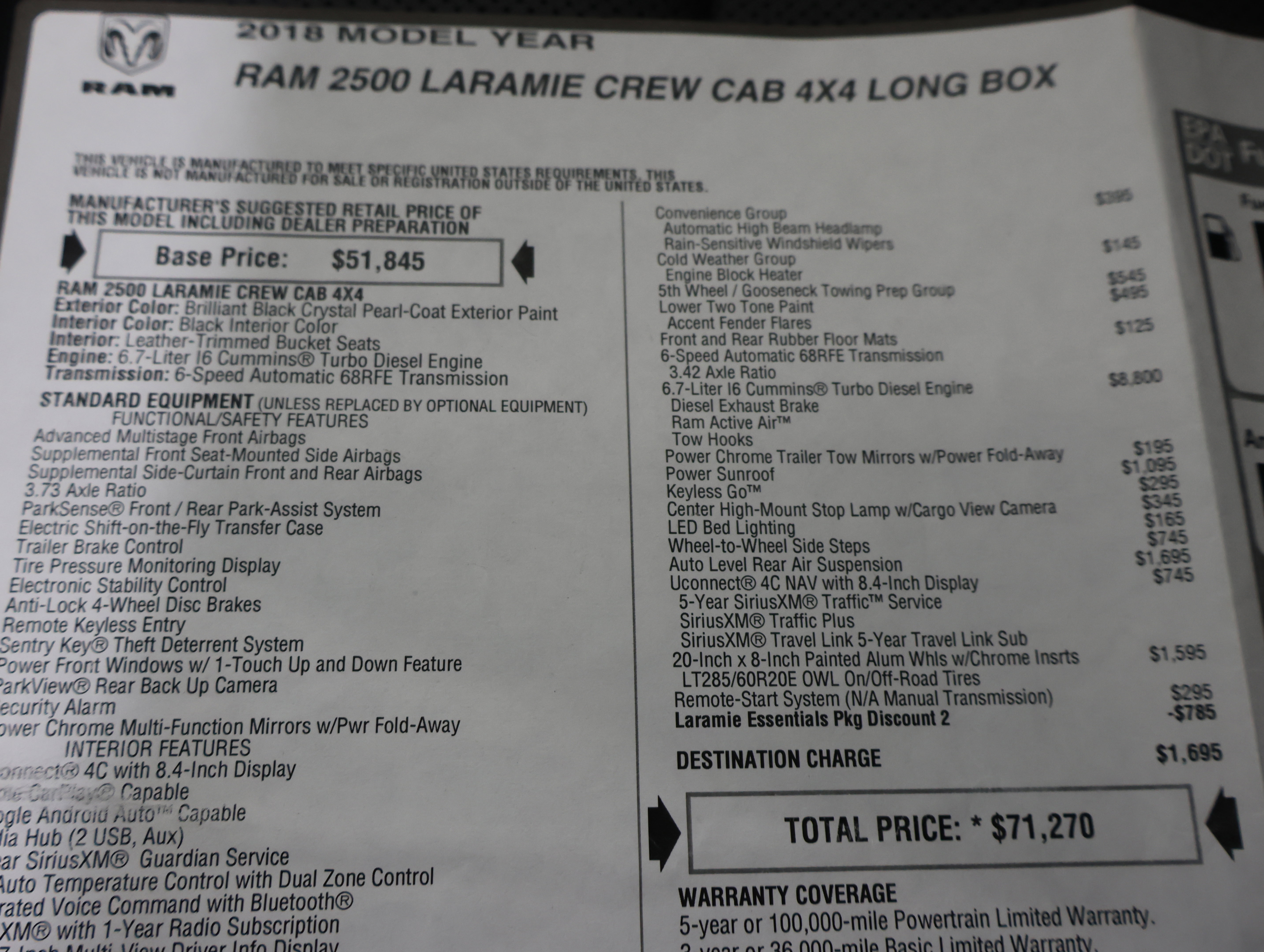 Used 2018 RAM 2500 Laramie image 64