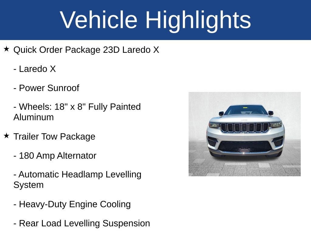Used 2025 Jeep Grand Cherokee Laredo X w/ Luxury Tech Group I image 3