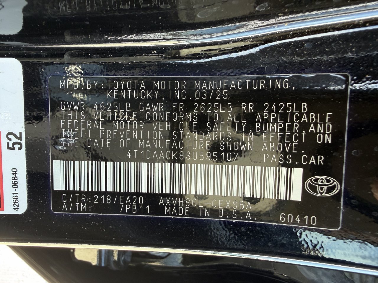 Used 2025 Toyota Camry SE FWD image 28