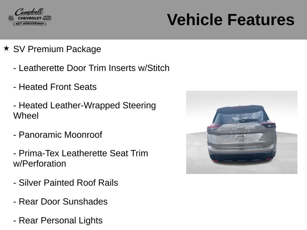 Used 2024 Nissan Rogue SV w/ SV Premium Package FWD image 5