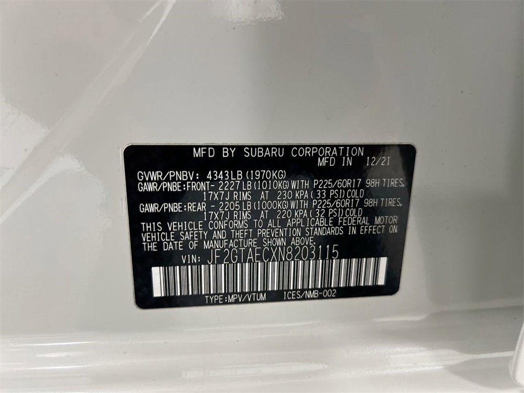 Used 2022 Subaru Crosstrek 2.0i Premium w/ Moonroof Package image 28