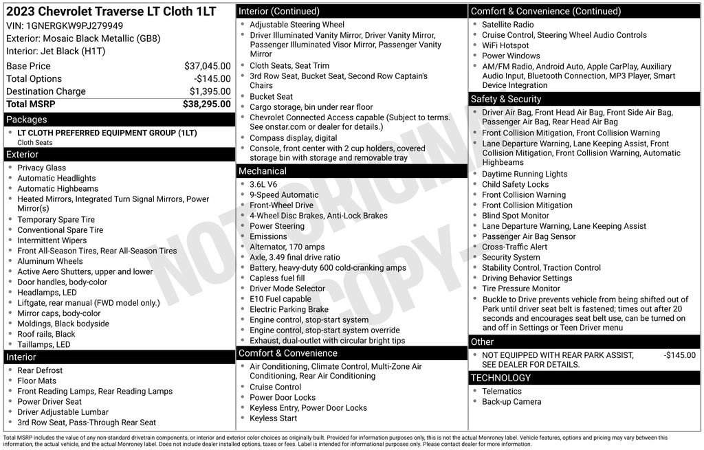Used 2023 Chevrolet Traverse LT image 6