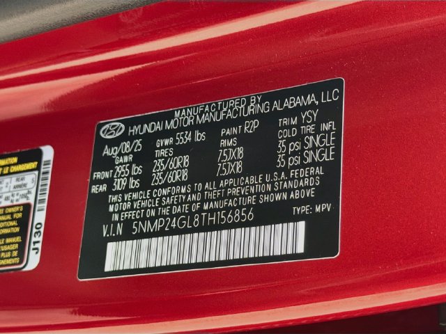 Certified 2026 Hyundai Santa Fe SEL FWD image 31