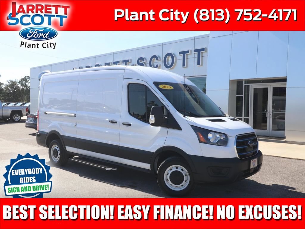 Certified 2023 Ford E-Transit Medium Roof w/ Load Area Protection Package RWD image 1