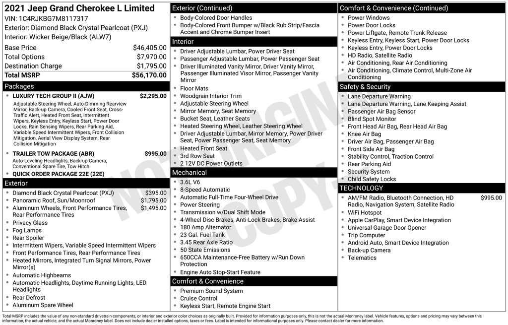 Certified 2021 Jeep Grand Cherokee L Limited w/ Luxury Tech Group II image 5