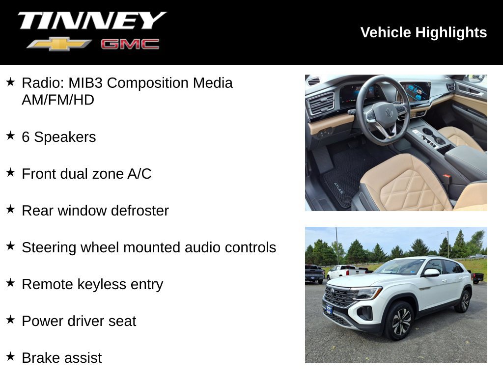 Used 2025 Volkswagen Atlas Cross Sport SE AWD/4WD image 6