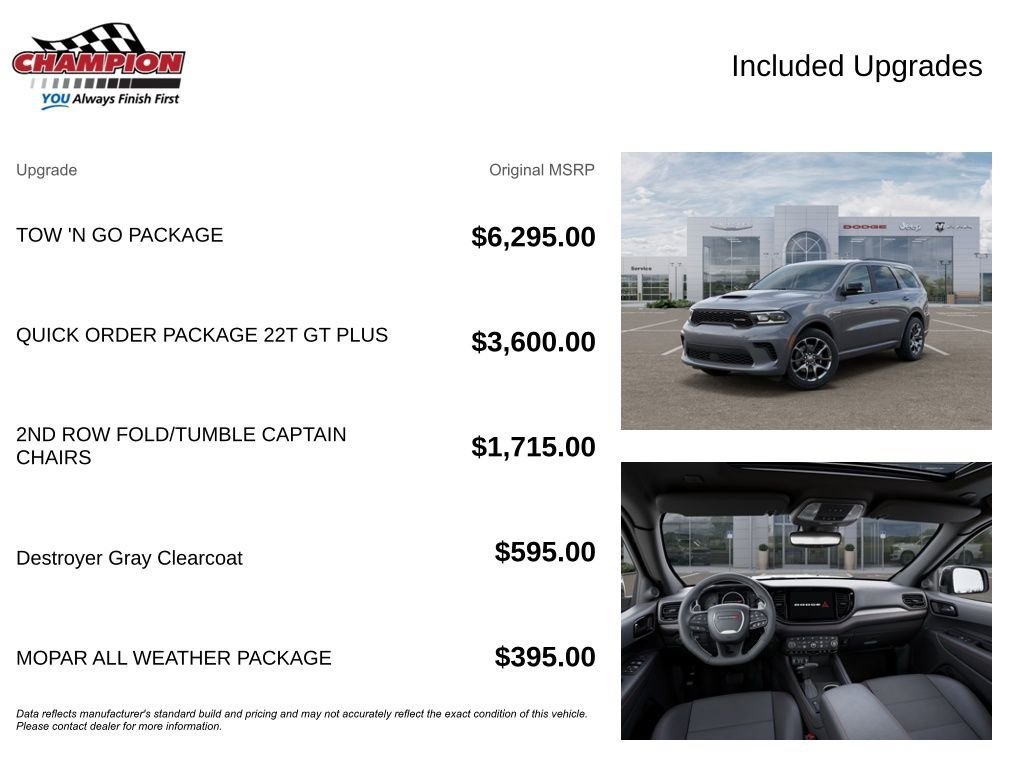 New 2026 Dodge Durango GT w/ Tow 'N Go Package AWD/4WD image 6