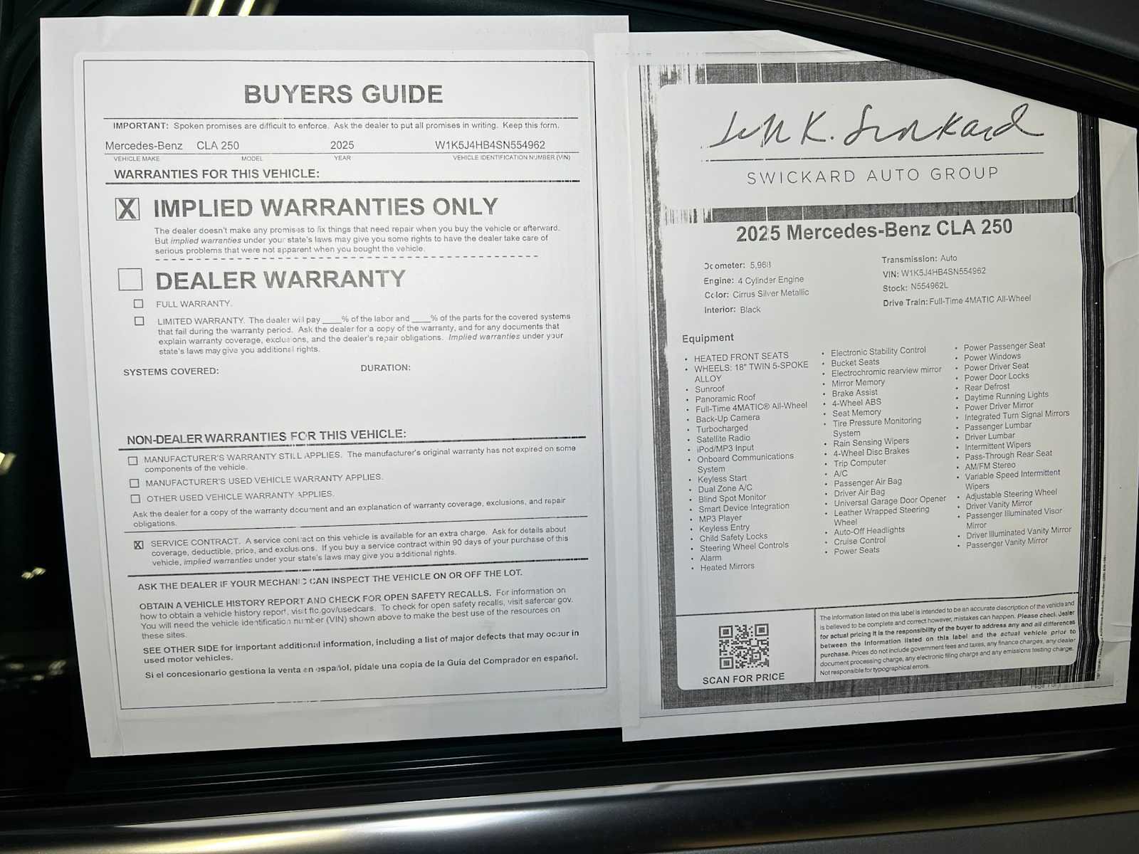 Certified 2025 Mercedes-Benz CLA 250 4MATIC image 39