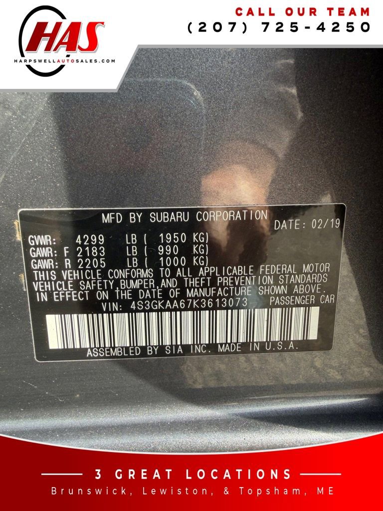 Used 2019 Subaru Impreza 2.0i AWD/4WD image 16