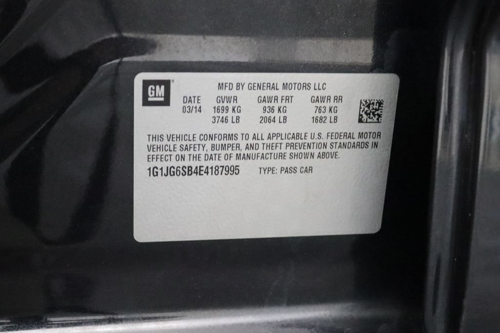Certified 2014 Chevrolet Sonic RS w/ Advanced Safety Package FWD image 28