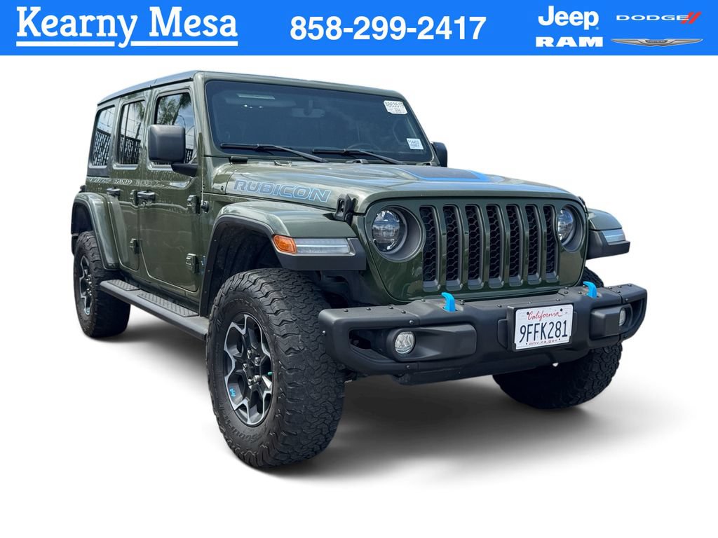 Used 2023 Jeep Wrangler Unlimited Rubicon 4xe w/ Steel Bumper Group AWD/4WD image 1
