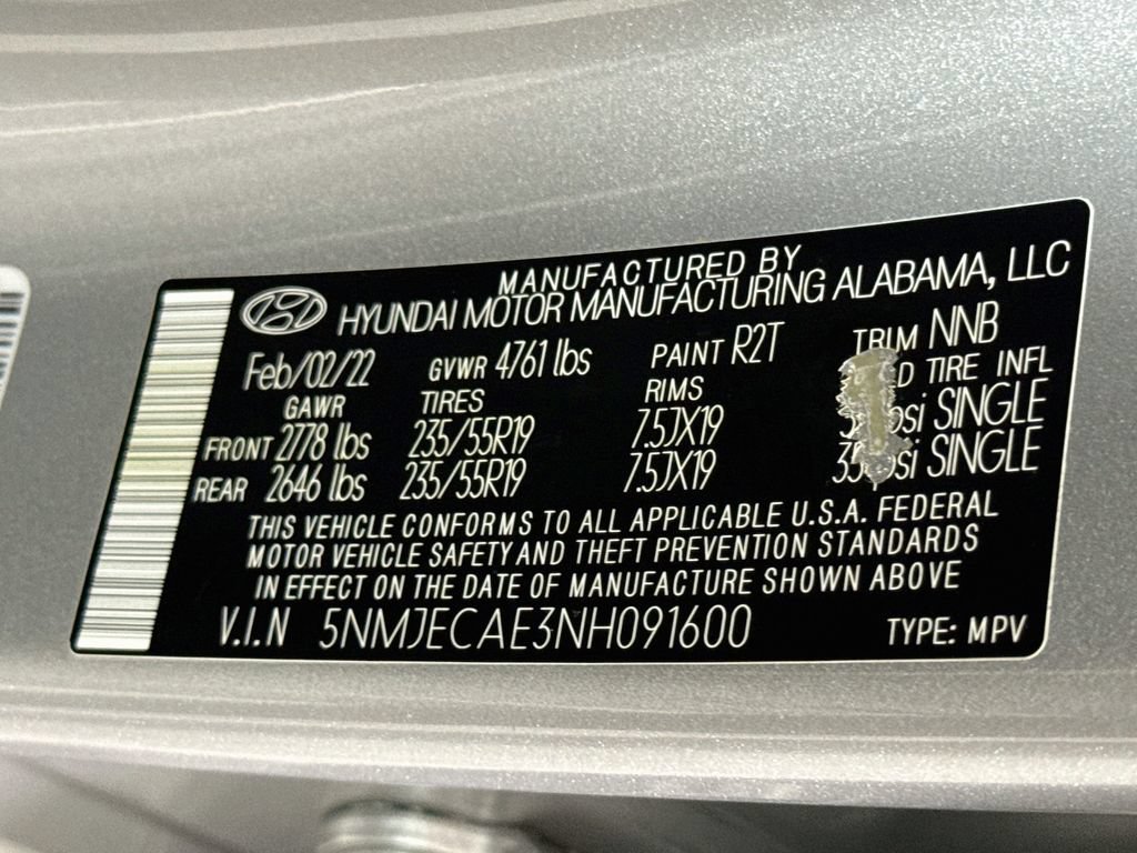 Certified 2022 Hyundai Tucson Limited AWD/4WD image 36