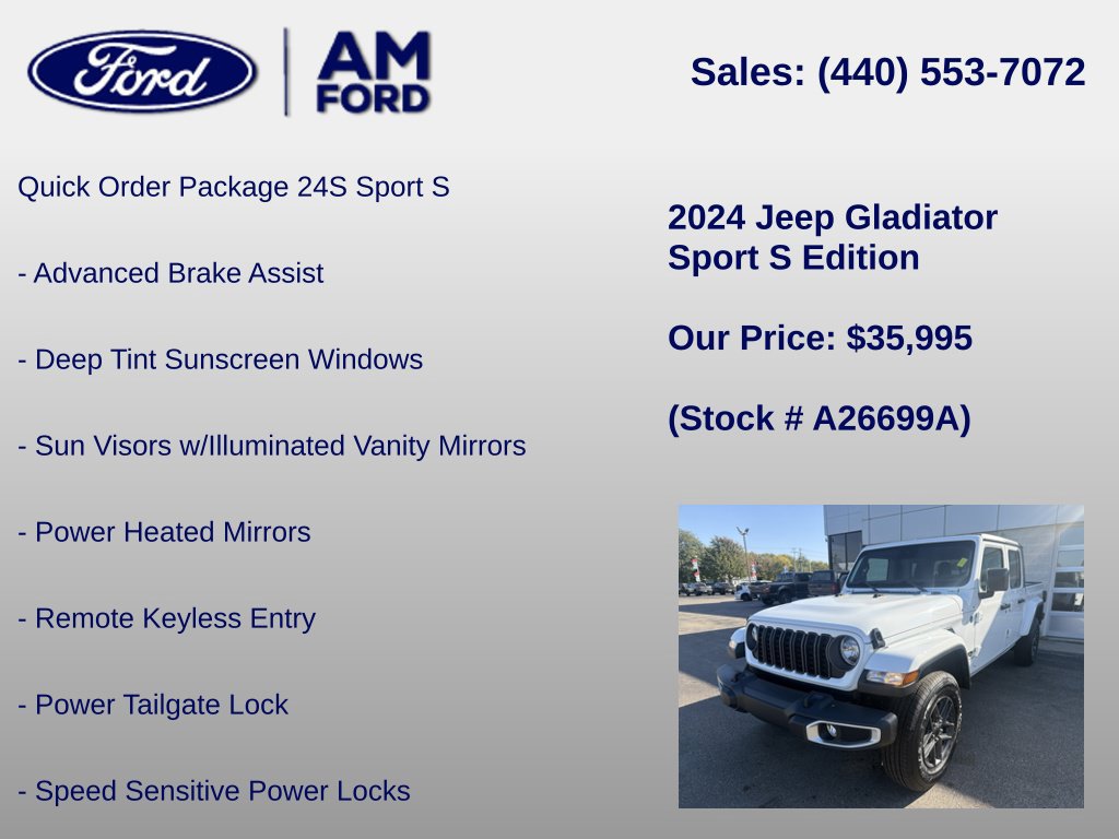 Used 2024 Jeep Gladiator Sport AWD/4WD image 6