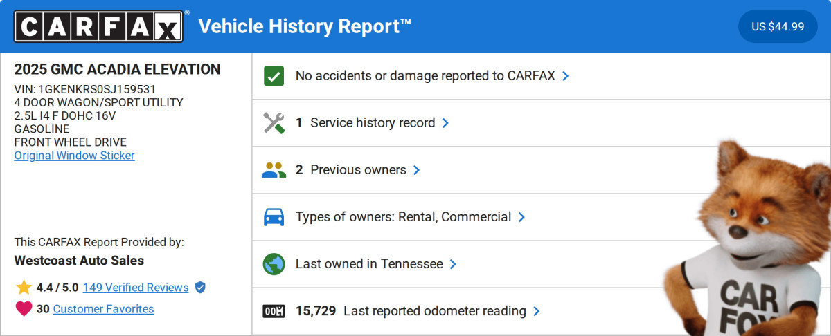 Used 2025 GMC Acadia Elevation image 4
