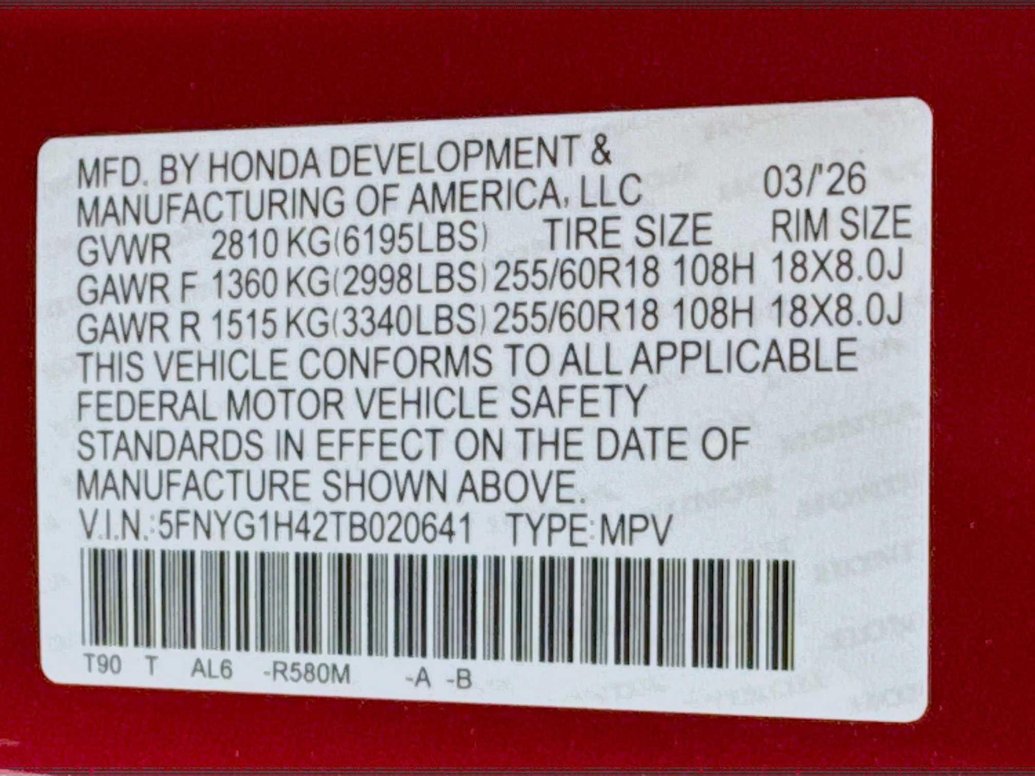 New 2026 Honda Pilot EX-L image 33