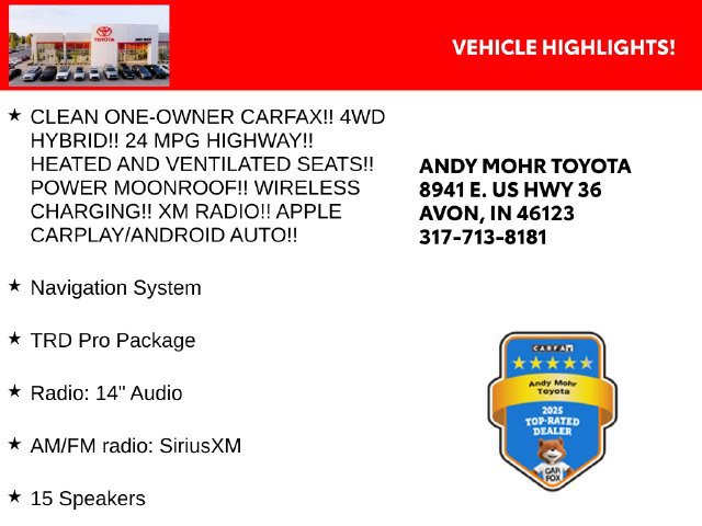 Used 2025 Toyota 4Runner TRD Pro AWD/4WD image 2