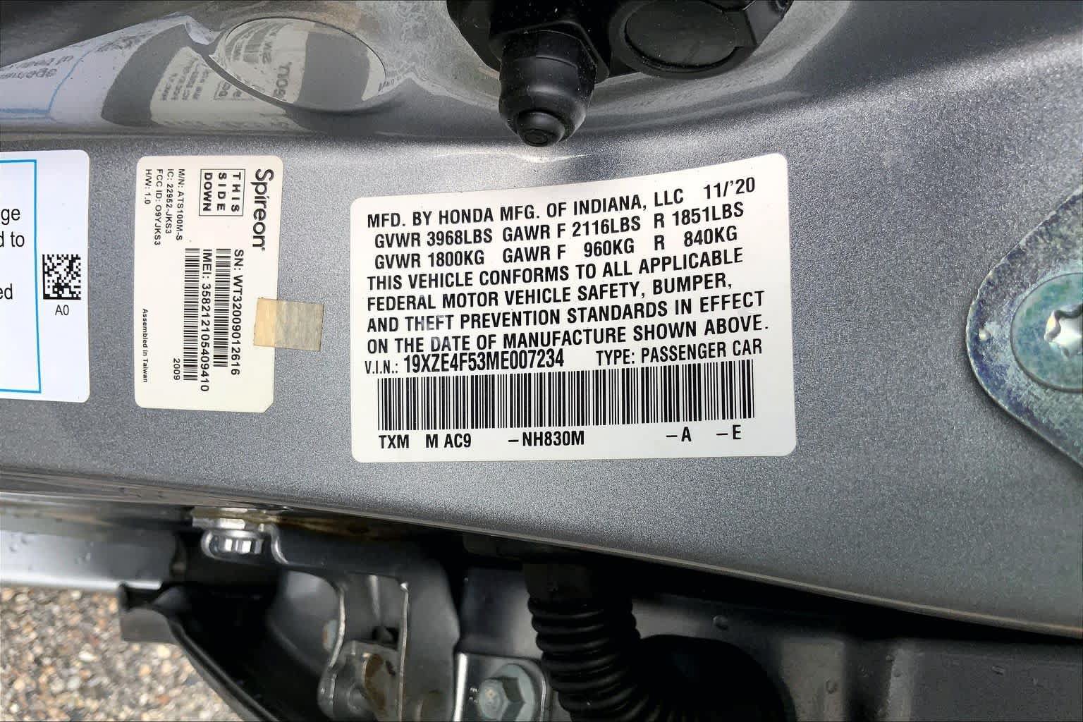 Certified 2021 Honda Insight EX image 34