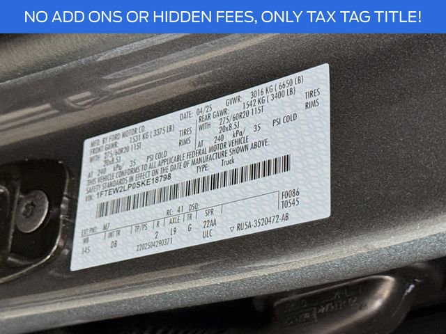 New 2025 Ford F150 STX w/ Equipment Group 200A image 30