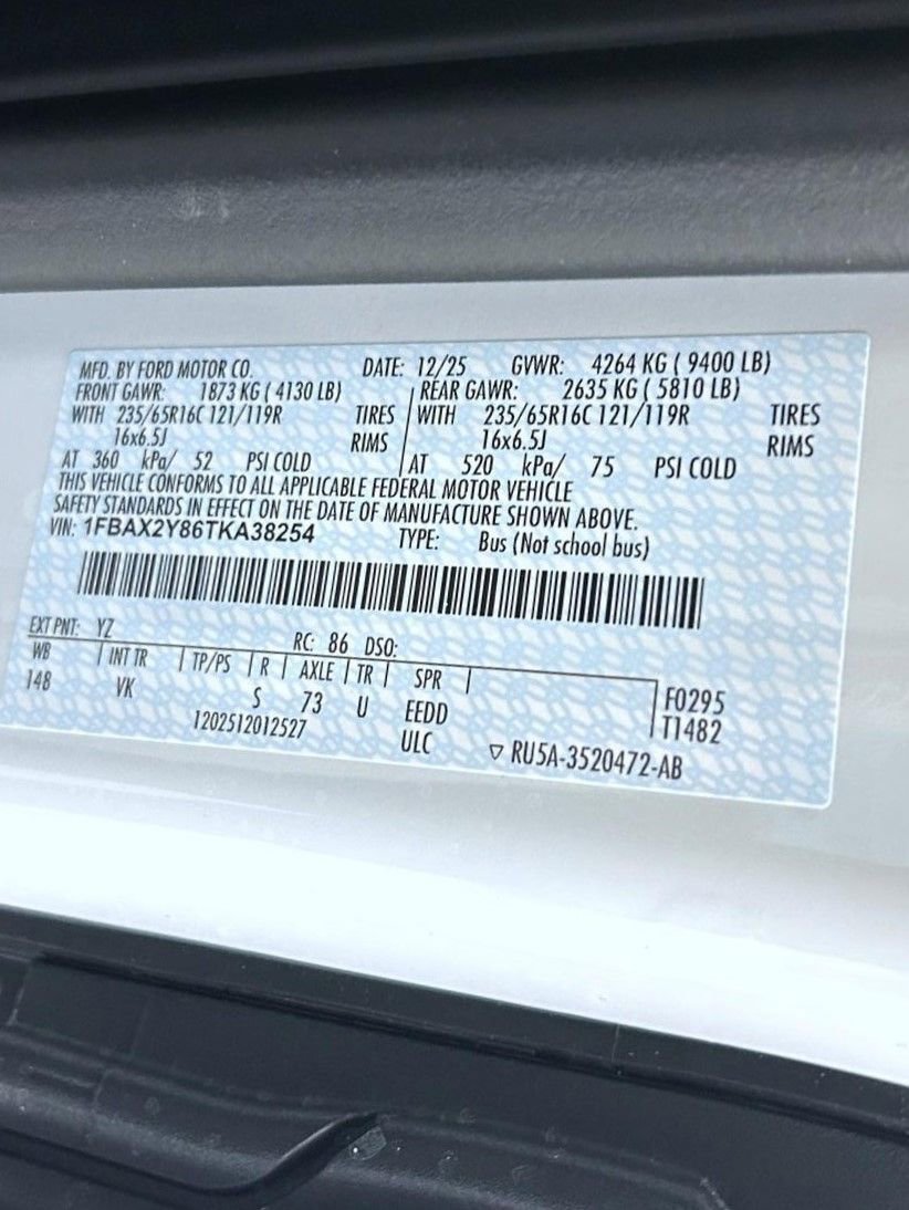 New 2026 Ford Transit 350 XL RWD image 23