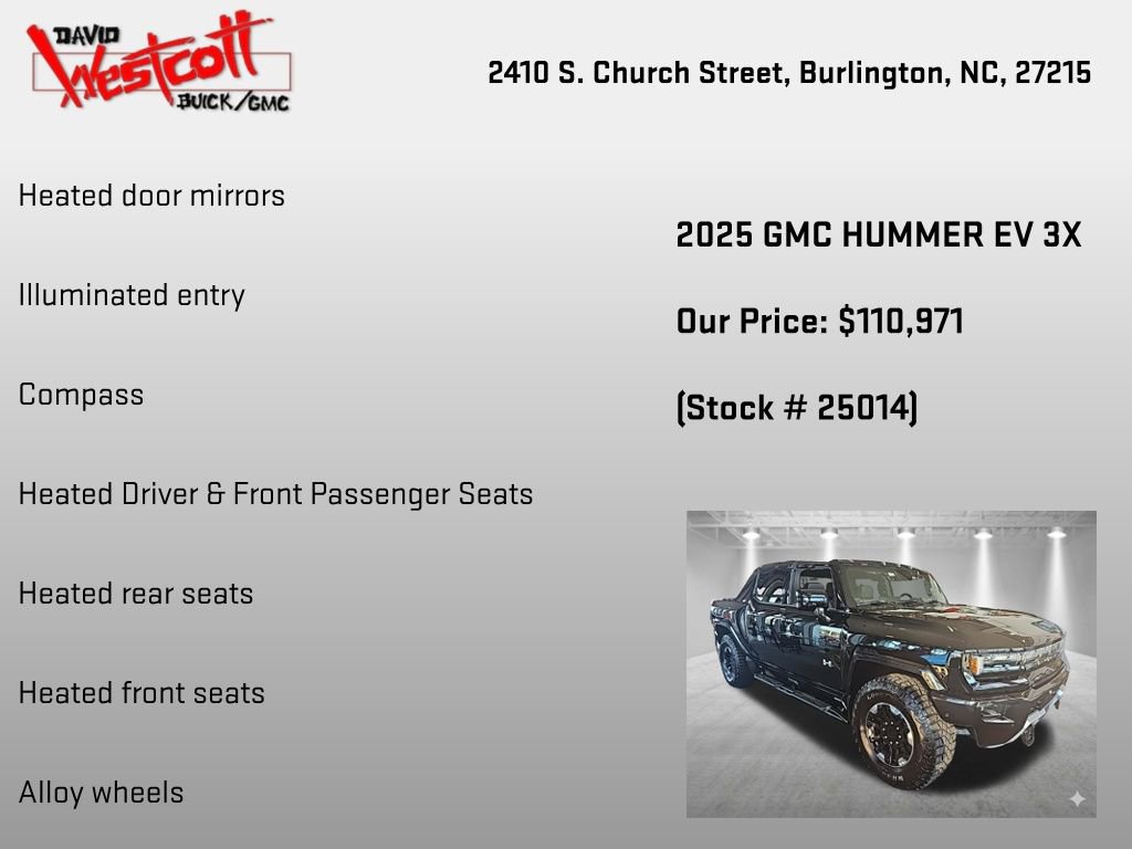 New 2025 GMC Hummer EV 3X w/ Extreme Off-Road Package image 12
