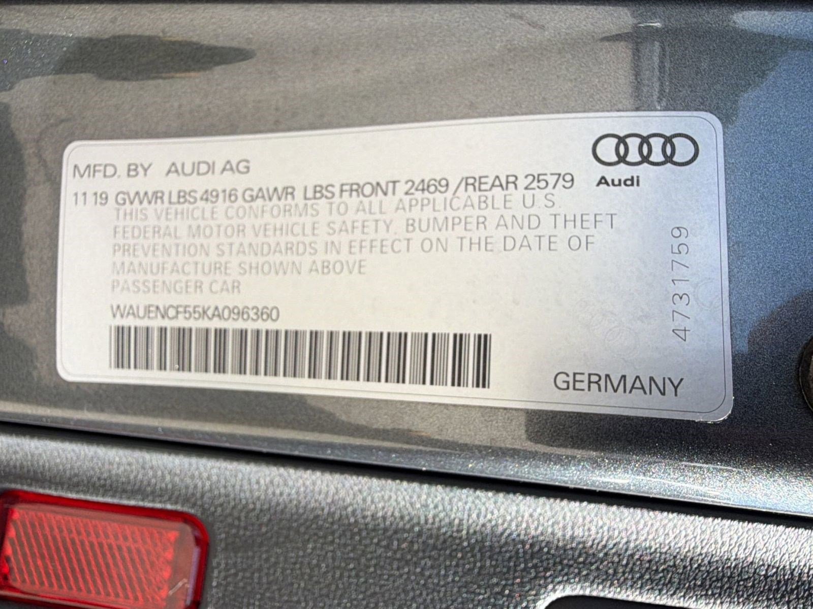 Used 2019 Audi A5 2.0T Premium Plus w/ Premium Plus image 18