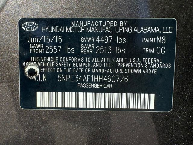 Used 2017 Hyundai Sonata Sport w/ Value Edition Package 02 FWD image 29