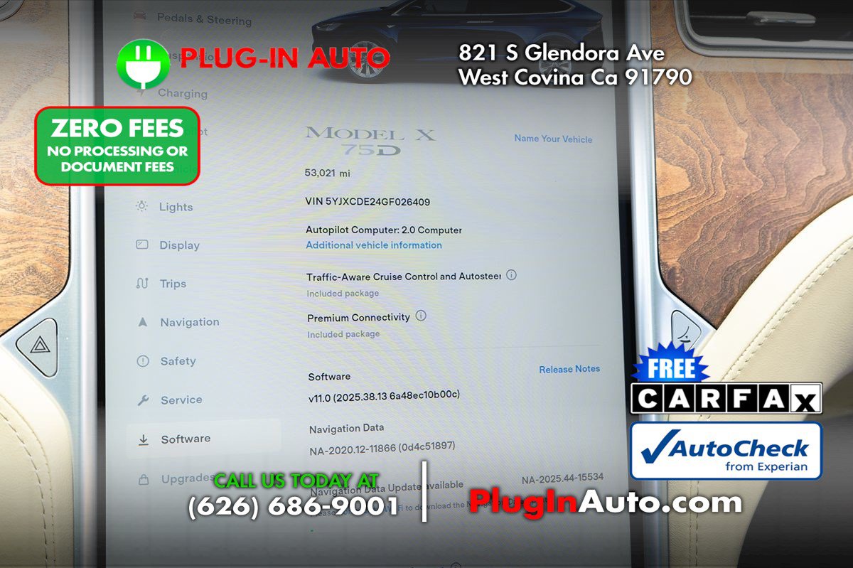 Used 2016 Tesla Model X 75D AWD/4WD image 35