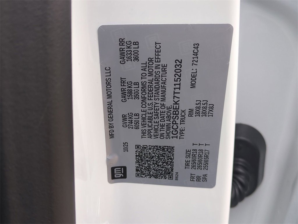 New 2026 Chevrolet Colorado W/T w/ WT Custom Package image 33